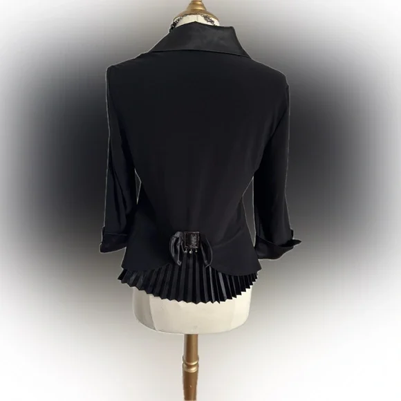New with tags! Joseph Ribkoff black fit-&-flare blouse! - Picture 9 of 15